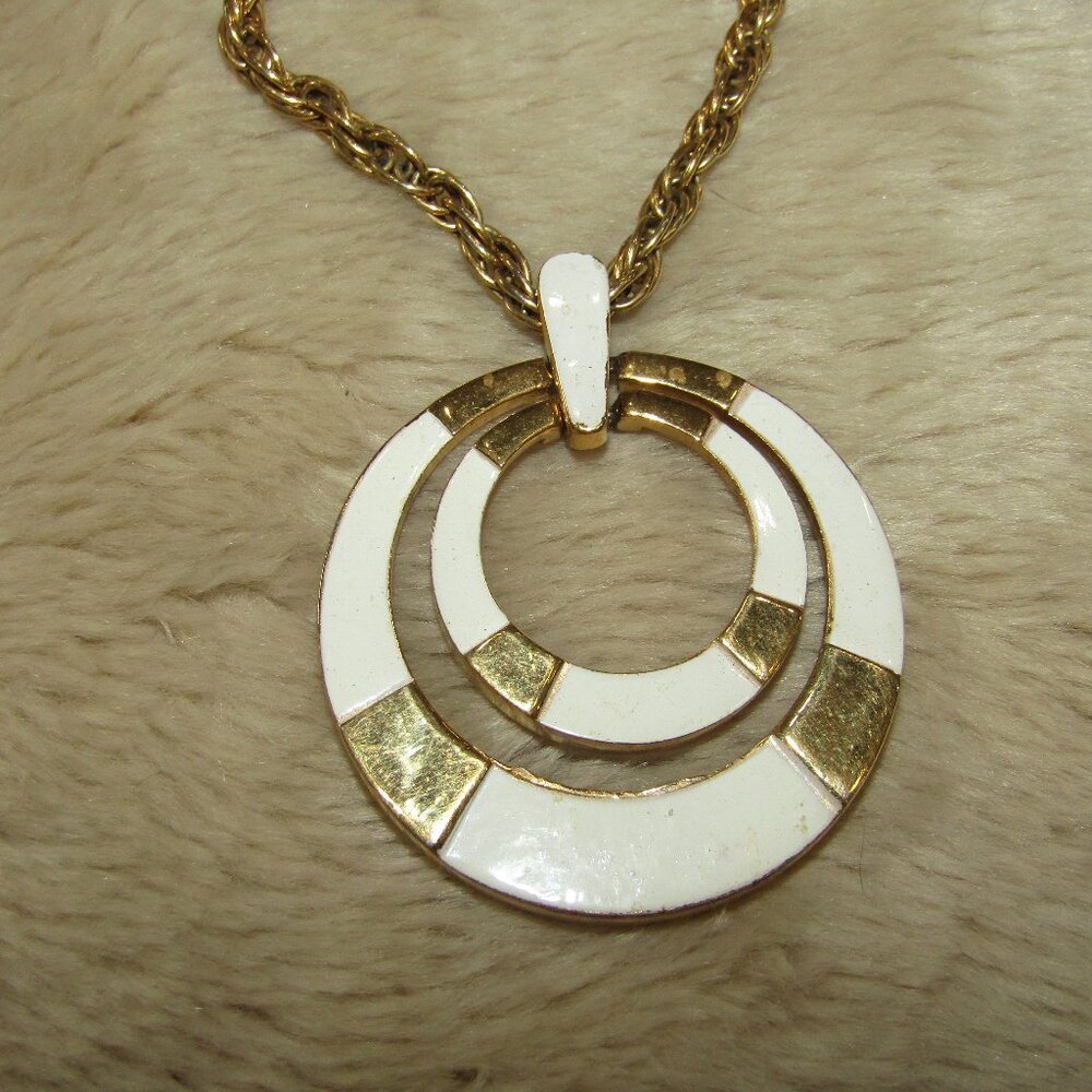 Vintage Crown Trifari Door Knocker Necklace